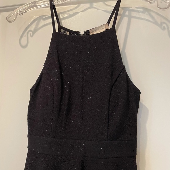 Altar’d State S black cocktail dress spaghetti straps lace sparkles size small - Picture 5 of 9